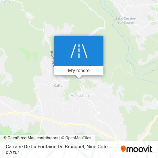 Carraïre De La Fontaine Du Brusquet plan