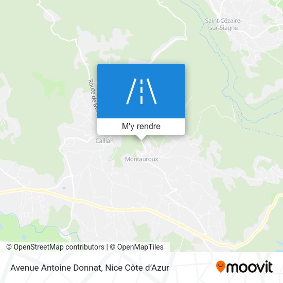 Avenue Antoine Donnat plan