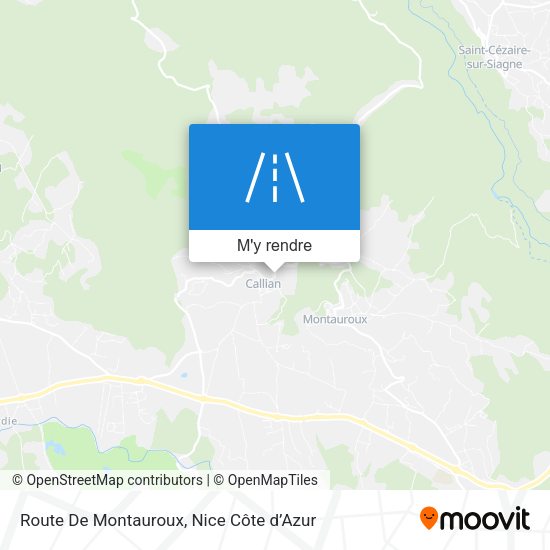 Route De Montauroux plan