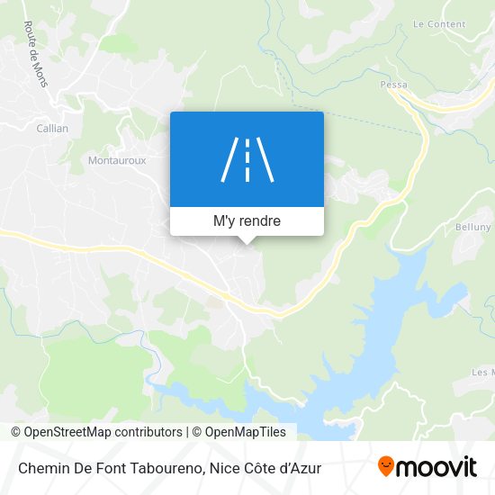 Chemin De Font Taboureno plan