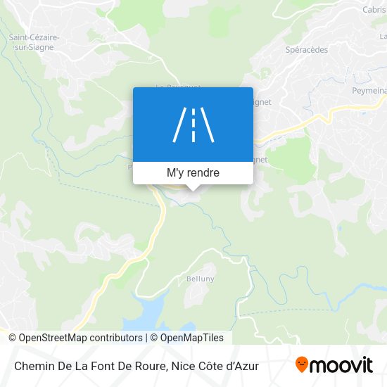 Chemin De La Font De Roure plan