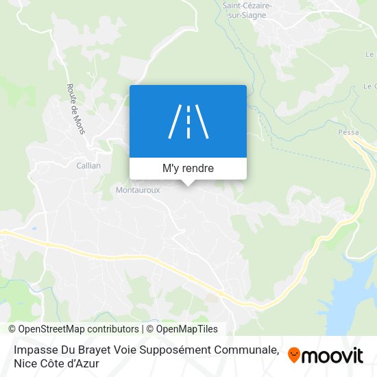 Impasse Du Brayet Voie Supposément Communale plan