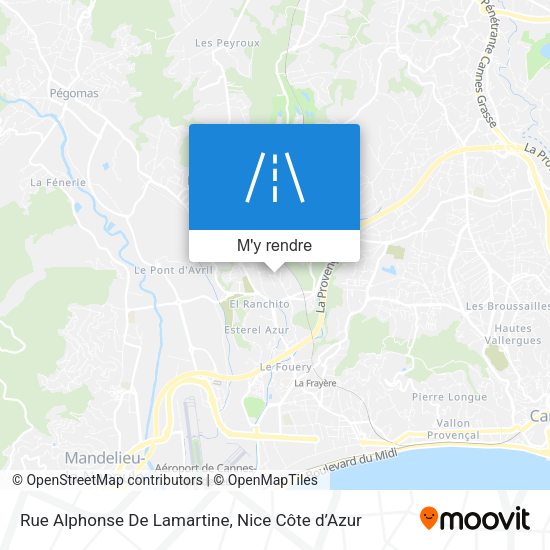 Rue Alphonse De Lamartine plan
