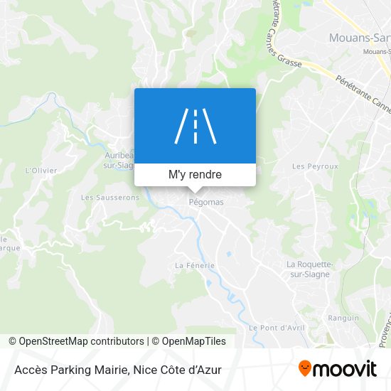 Accès Parking Mairie plan