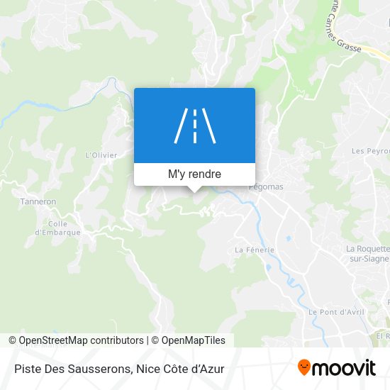 Piste Des Sausserons plan