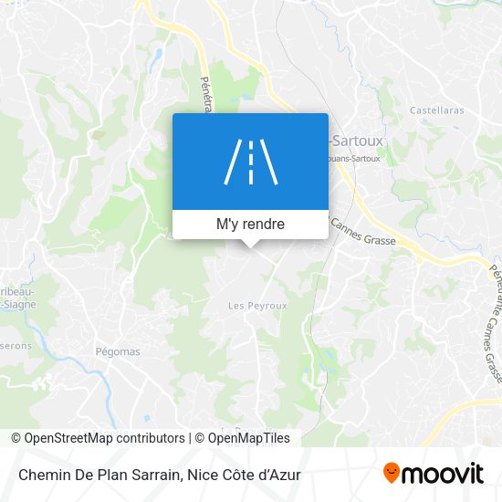 Chemin De Plan Sarrain plan