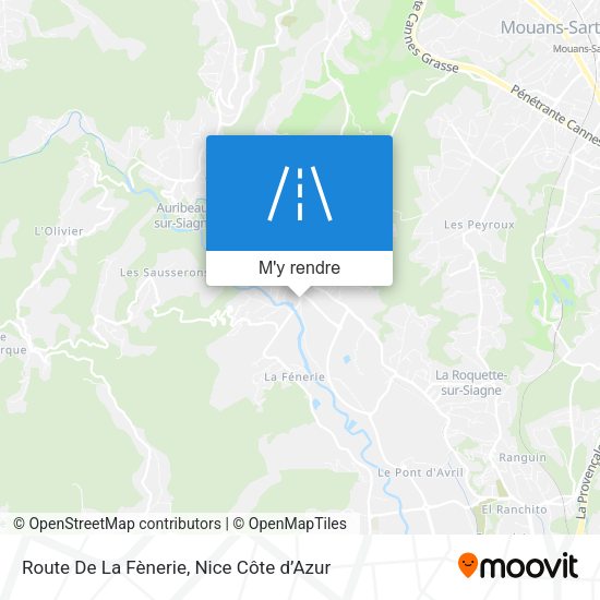 Route De La Fènerie plan