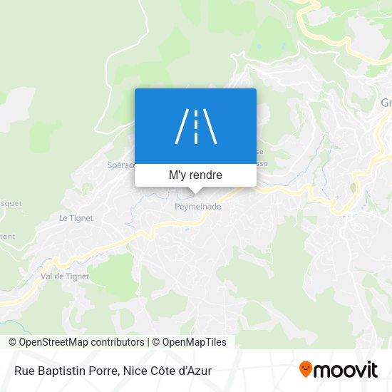 Rue Baptistin Porre plan