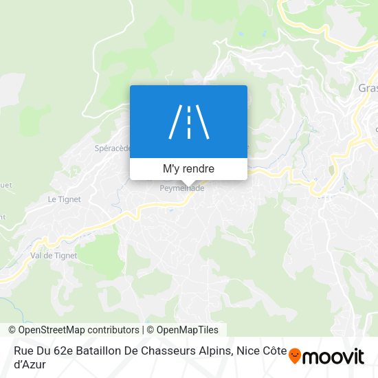 Rue Du 62e Bataillon De Chasseurs Alpins plan