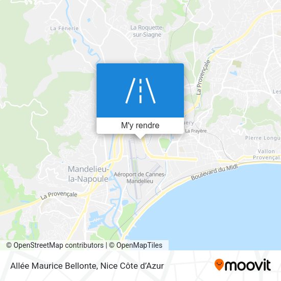 Allée Maurice Bellonte plan