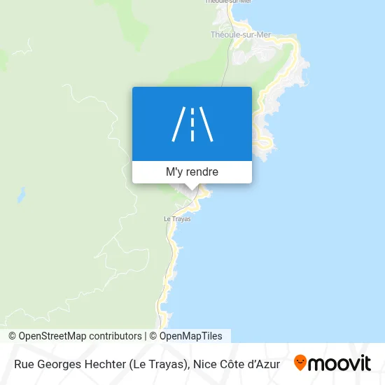 Rue Georges Hechter (Le Trayas) plan