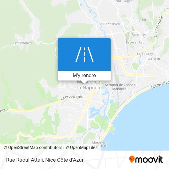 Rue Raoul Attali plan