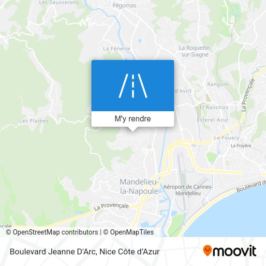 Boulevard Jeanne D'Arc plan