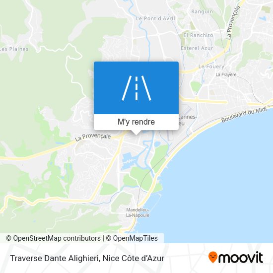 Traverse Dante Alighieri plan