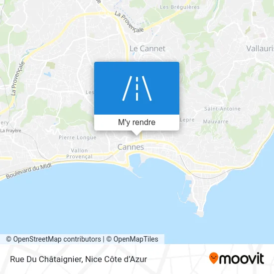 Rue Du Châtaignier plan