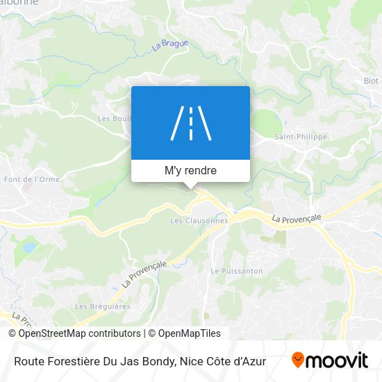 Route Forestière Du Jas Bondy plan