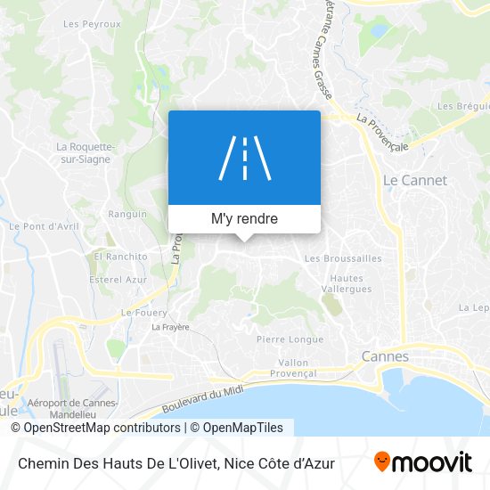 Chemin Des Hauts De L'Olivet plan