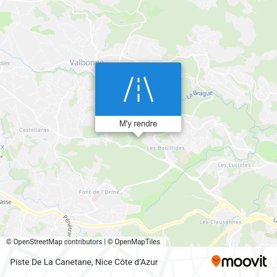 Piste De La Canetane plan