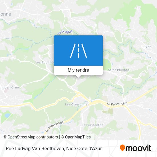 Rue Ludwig Van Beethoven plan