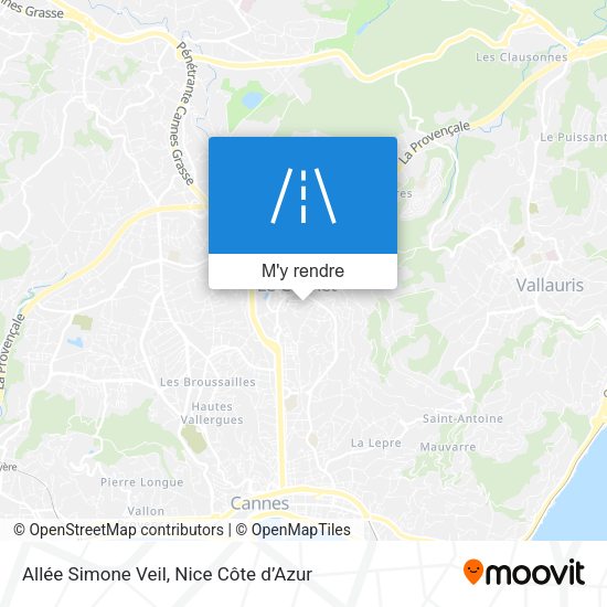 Allée Simone Veil plan
