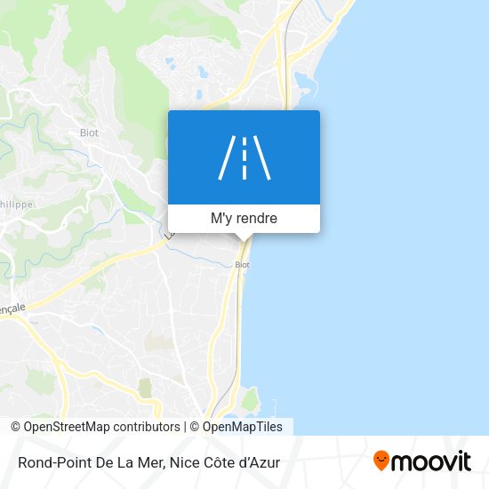 Rond-Point De La Mer plan