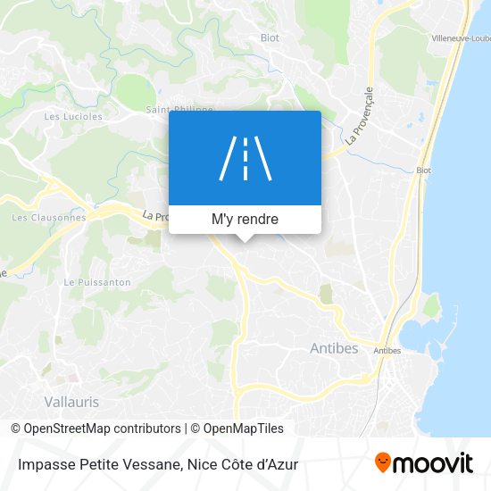 Impasse Petite Vessane plan