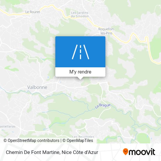 Chemin De Font Martine plan