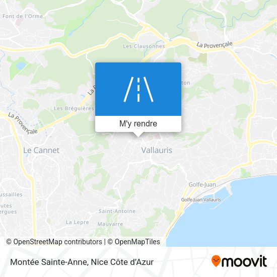 Montée Sainte-Anne plan