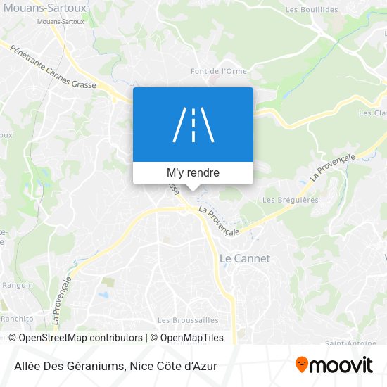 Allée Des Géraniums plan