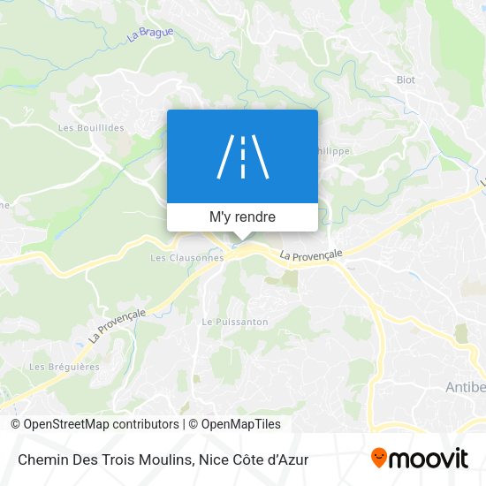 Chemin Des Trois Moulins plan