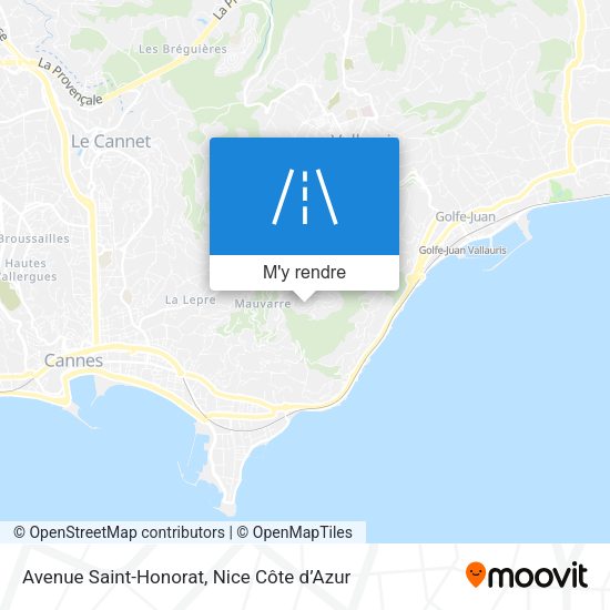 Avenue Saint-Honorat plan