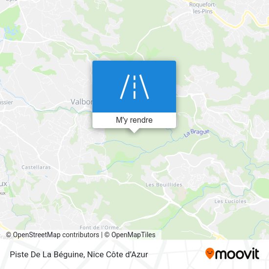 Piste De La Béguine plan