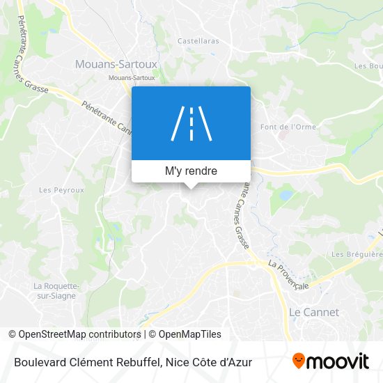 Boulevard Clément Rebuffel plan
