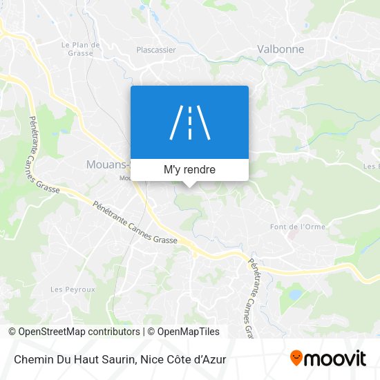 Chemin Du Haut Saurin plan