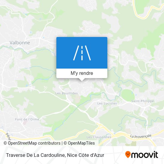 Traverse De La Cardouline plan