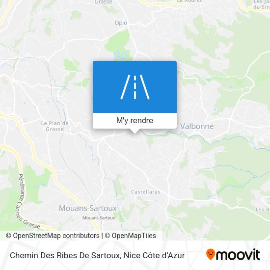 Chemin Des Ribes De Sartoux plan