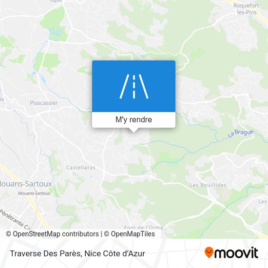 Traverse Des Parès plan