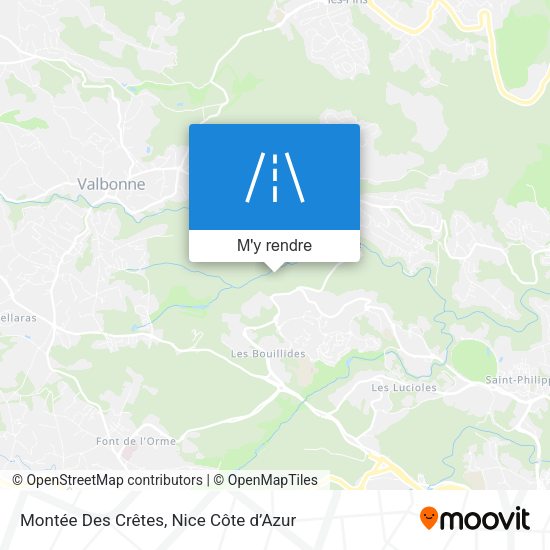 Montée Des Crêtes plan