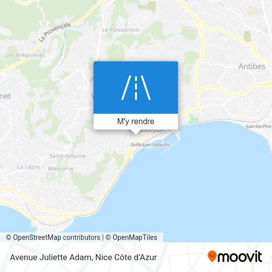 Avenue Juliette Adam plan