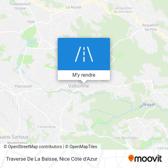 Traverse De La Baïsse plan