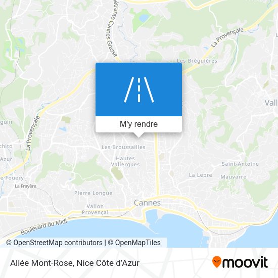 Allée Mont-Rose plan