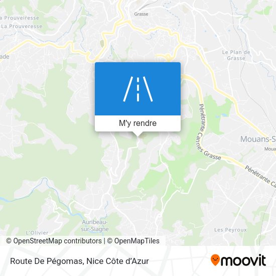 Route De Pégomas plan