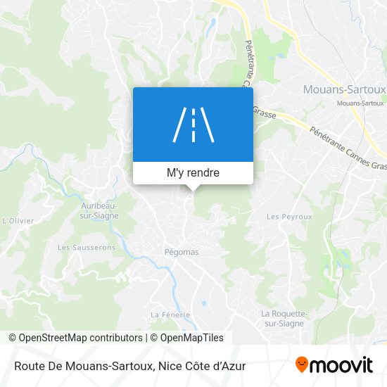 Route De Mouans-Sartoux plan