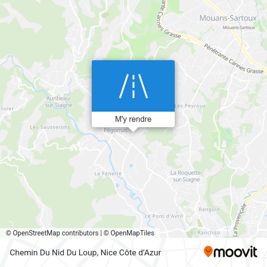 Chemin Du Nid Du Loup plan