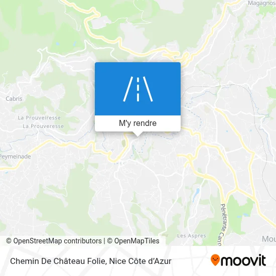 Chemin De Château Folie plan