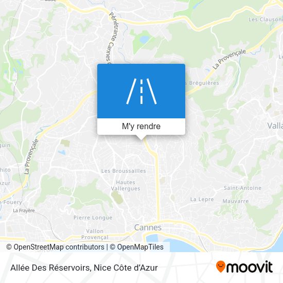 Allée Des Réservoirs plan