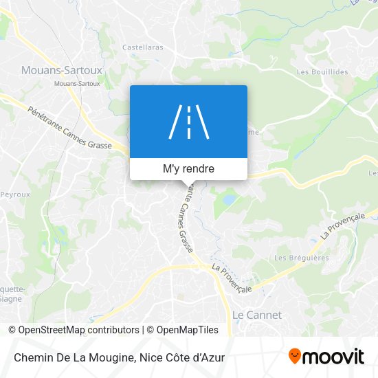 Chemin De La Mougine plan