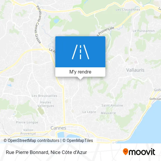 Rue Pierre Bonnard plan