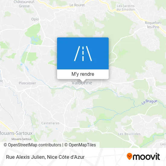 Rue Alexis Julien plan