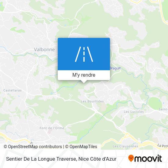 Sentier De La Longue Traverse plan